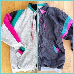 VTG 80s/90s Reversible Jacket O/S M/L